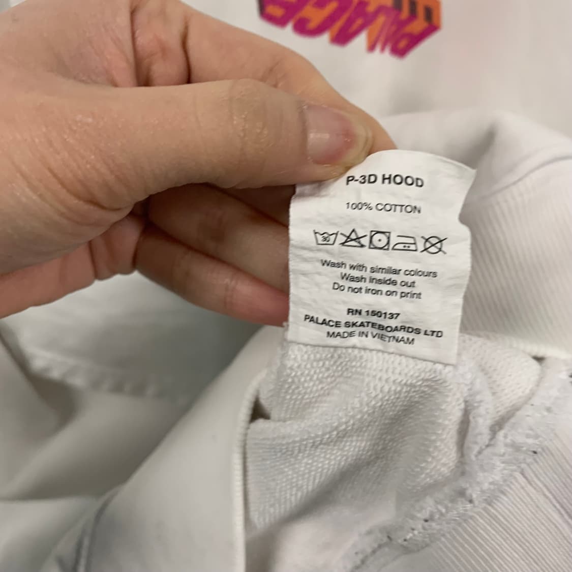 팔라스 P-3D 화이트 후드티 상품이미지7