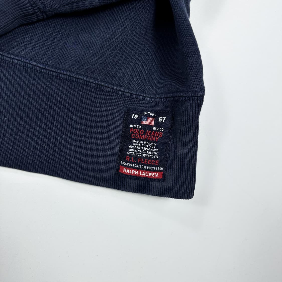 폴로 진스 레터링 박시 네이비 맨투맨 (실측 XXL) 상품이미지5