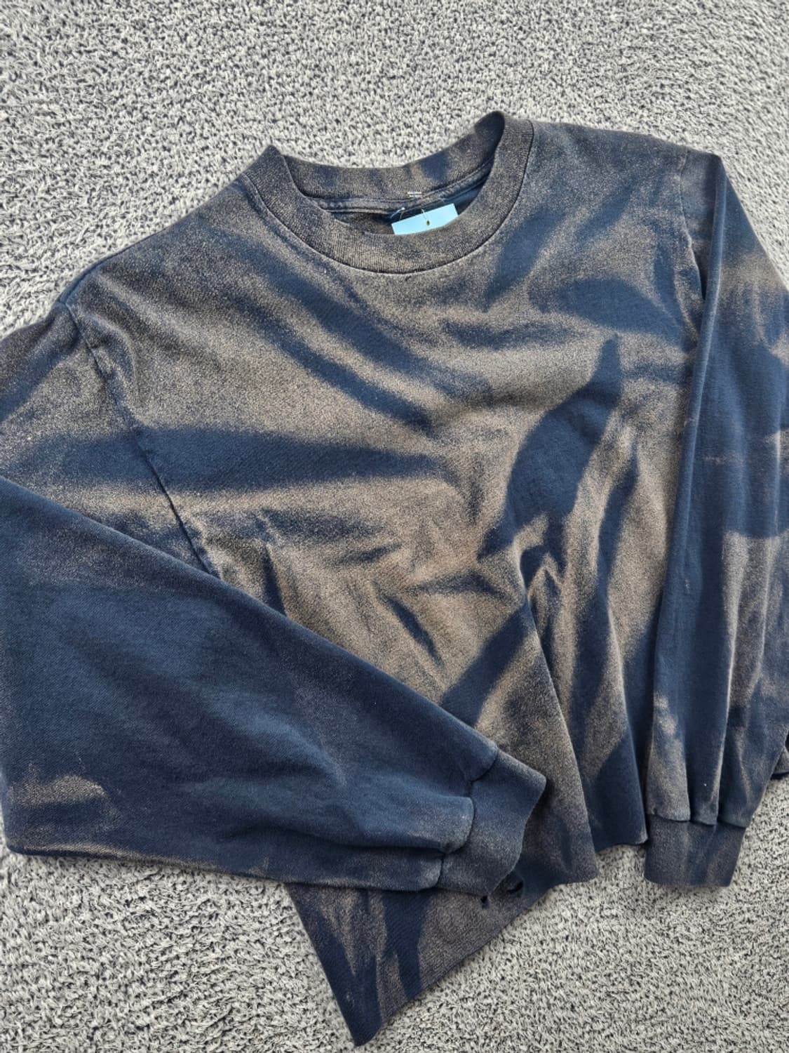 빈티지 커팅 다잉워시드 커스텀 롱 슬리브 ( M추정 ) / 11443 상품이미지10