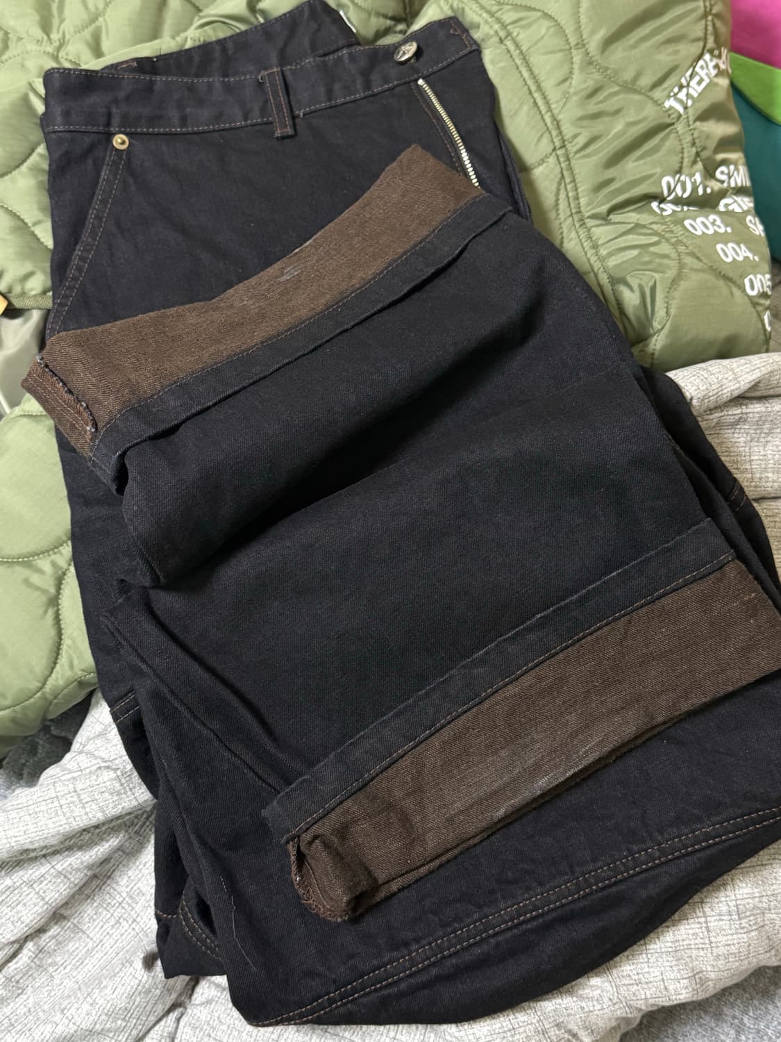 아오이로 오오키 생지 데님팬츠 1사이즈 1회착 상품이미지3