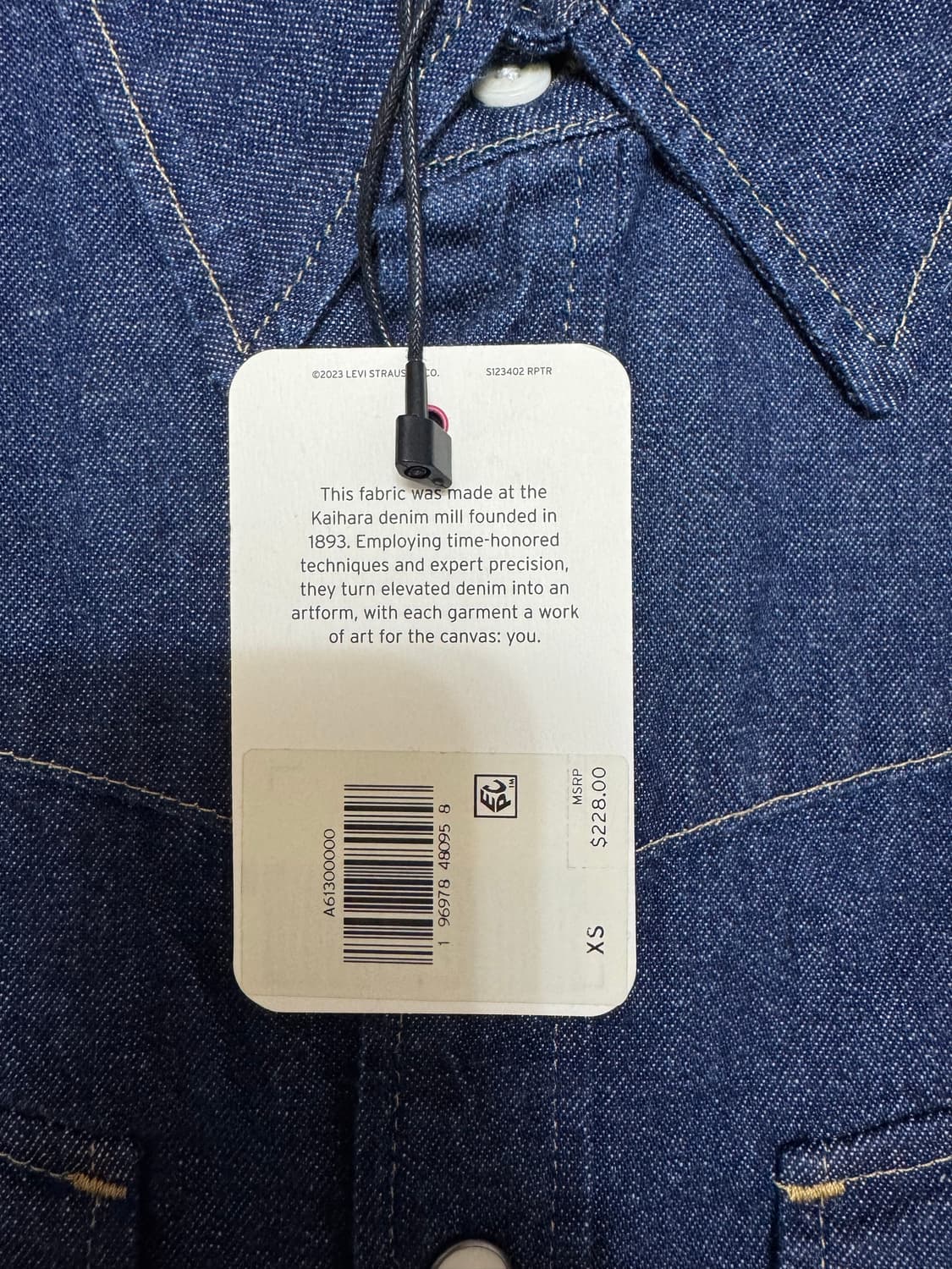 리바이스 lvc 54 롱혼 웨스턴 셔츠 주우재 XS 상품이미지5