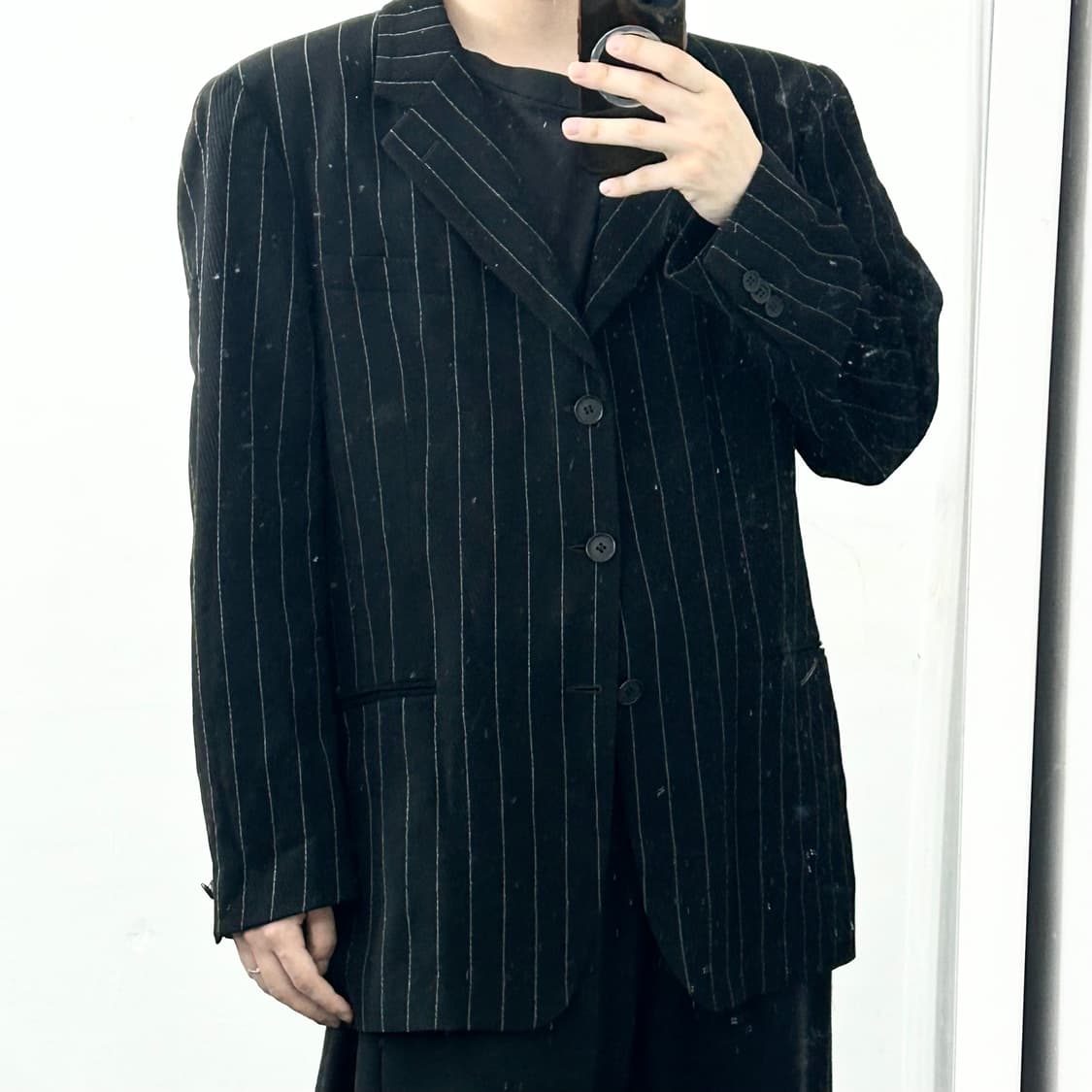엠포리오 아르마니 스트라이프 블레이저 자켓 상품이미지2