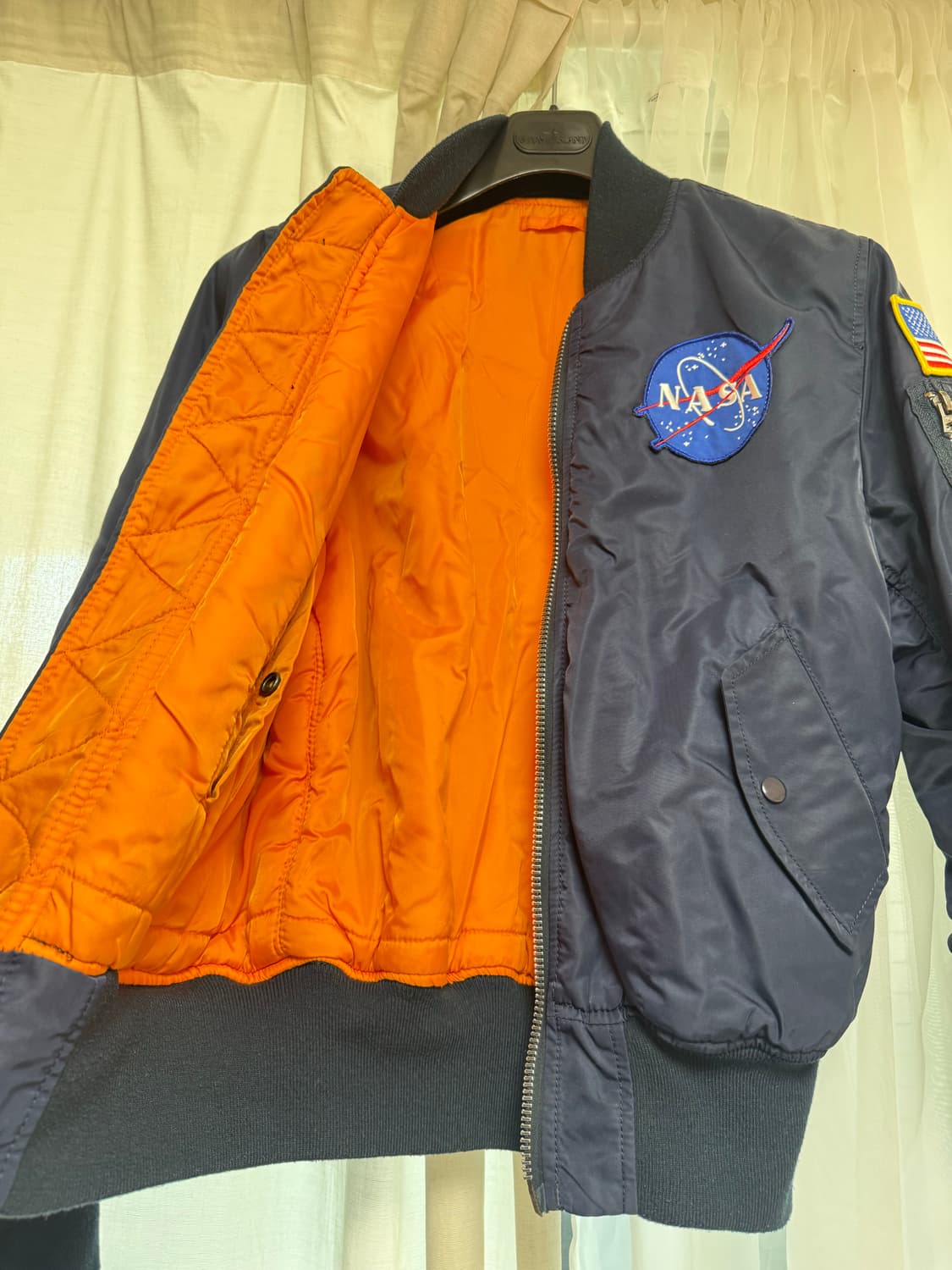 (S,M)알파인더스트리 ma-1 NASA 상품이미지2