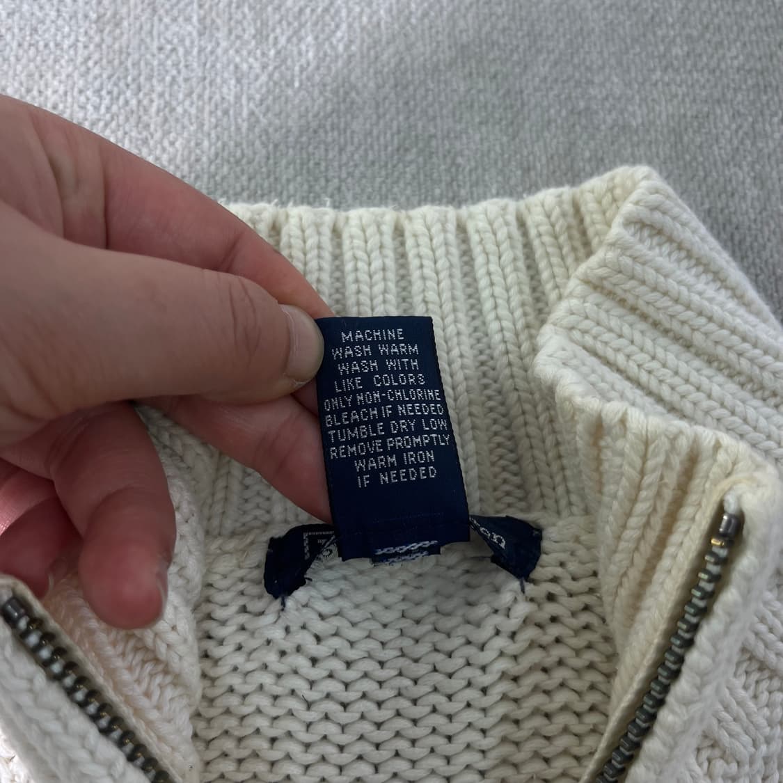 W 95 폴로랄프로렌 성조기 반집업 니트 상품이미지4