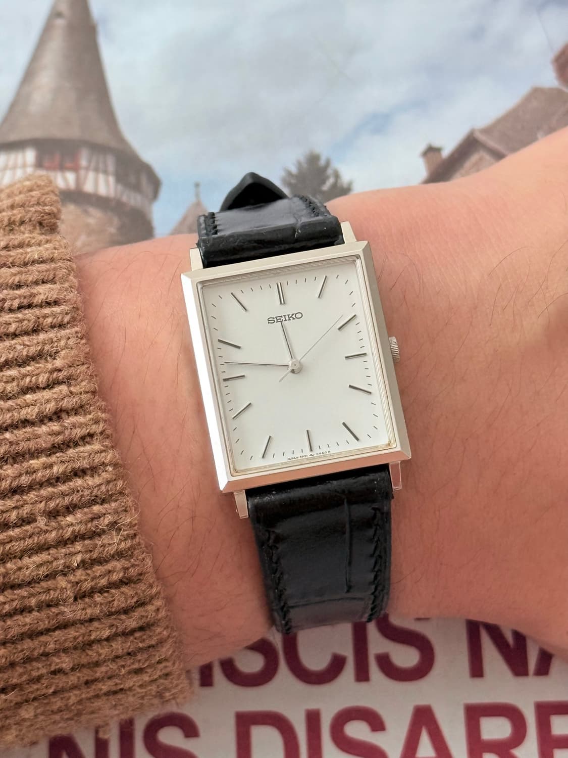 Seiko 세이코 쿼츠 스퀘어 탱크 1990 상품이미지8