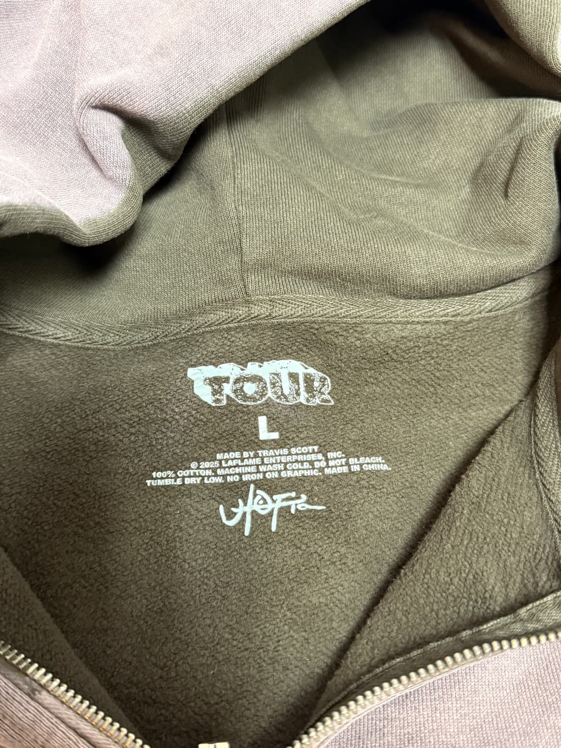 트레비스 스캇 내한 머천다이즈 후드집업 상품이미지7