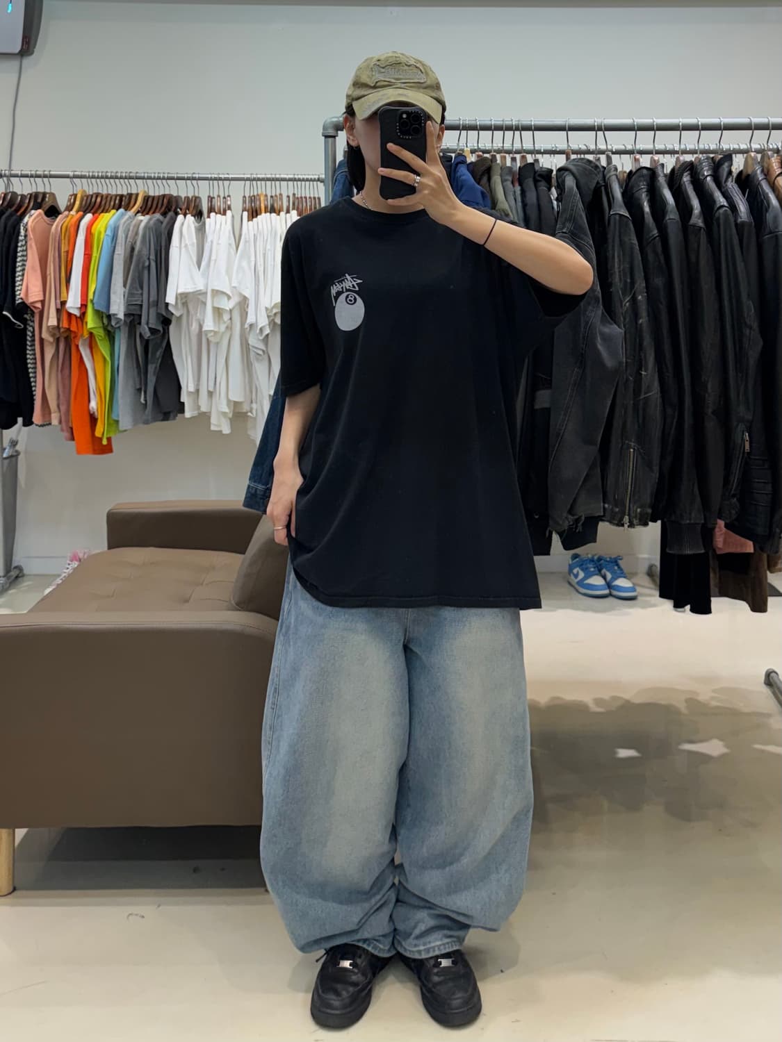 스투시 8볼 피그먼트다이드 반팔 상품이미지3