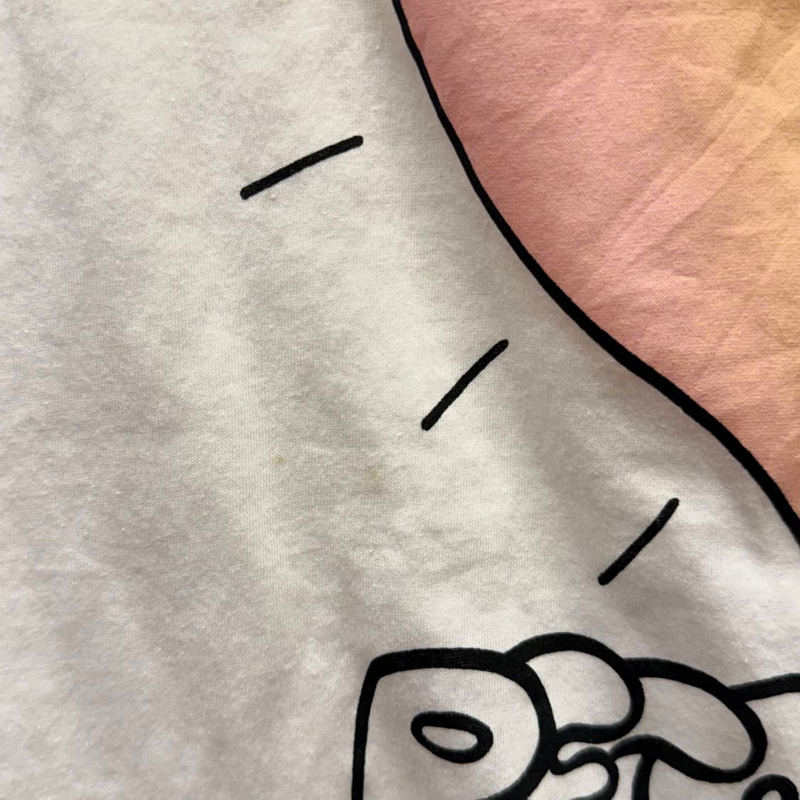 모스키노 반팔 티셔츠 하트 스마일 그래픽 디테일 레귤러핏 화이트 상품이미지6