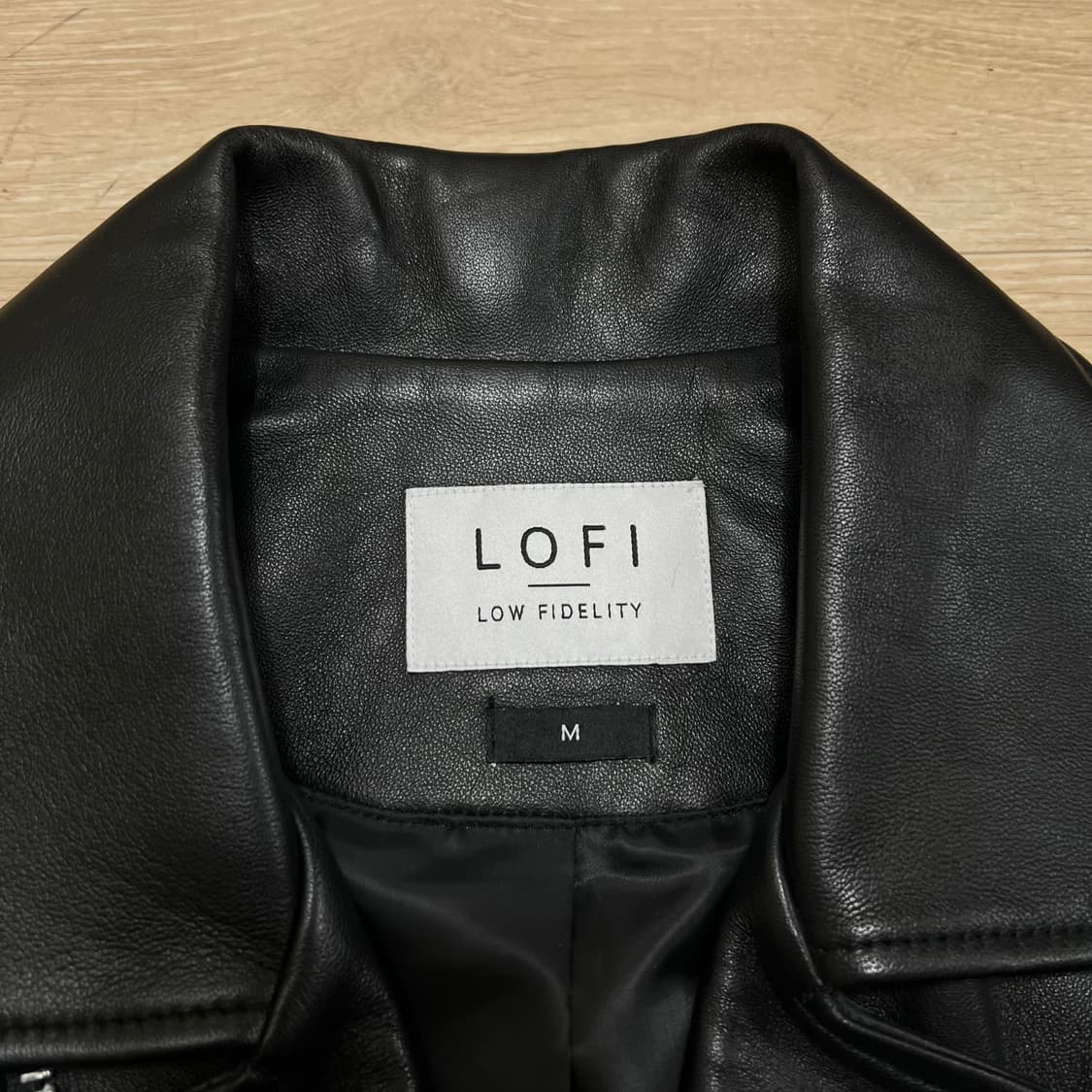 로파이 양피 양가죽 램스킨 더블 라이더 가죽자켓 [블랙] M/95 상품이미지4