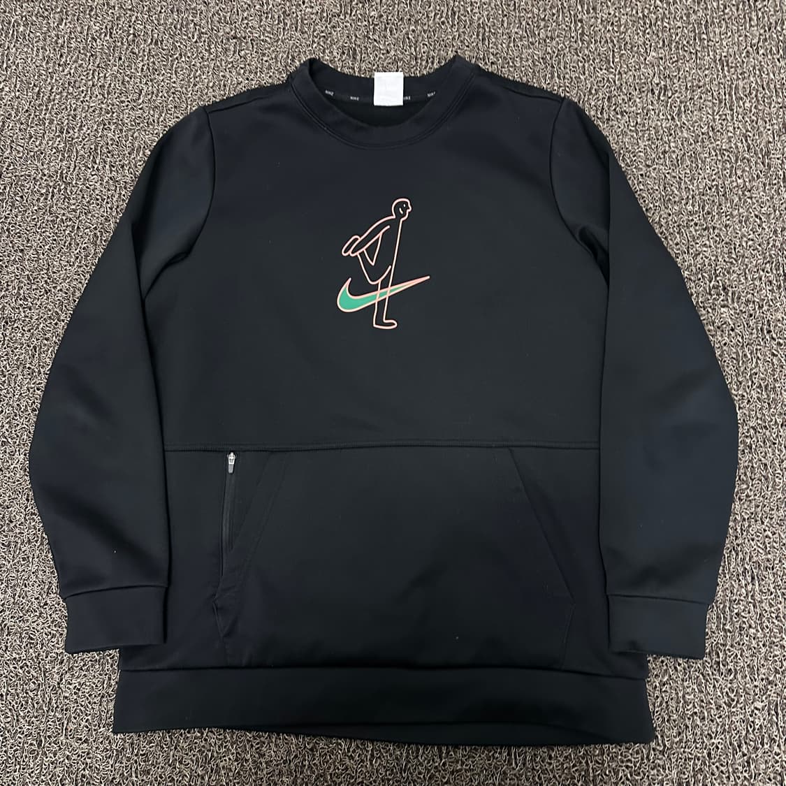 NIKE 나이키 기모 맨투맨 블랙 L 상품이미지1