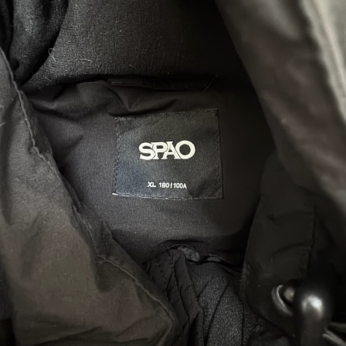스파오 남성 다운 후드 롱패딩 XL/105  상품이미지2