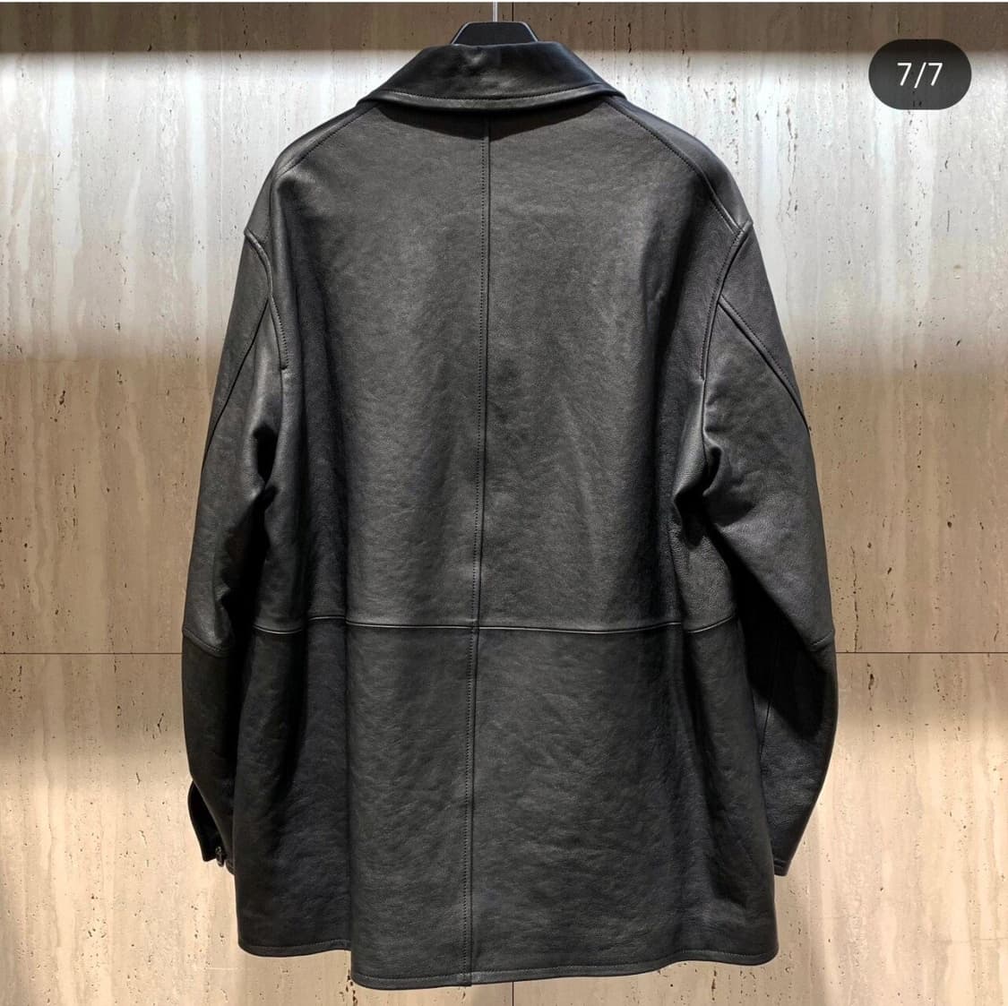 타임옴므) 24FW 블랙 가죽 카코트 100 (105추천) 상품이미지2