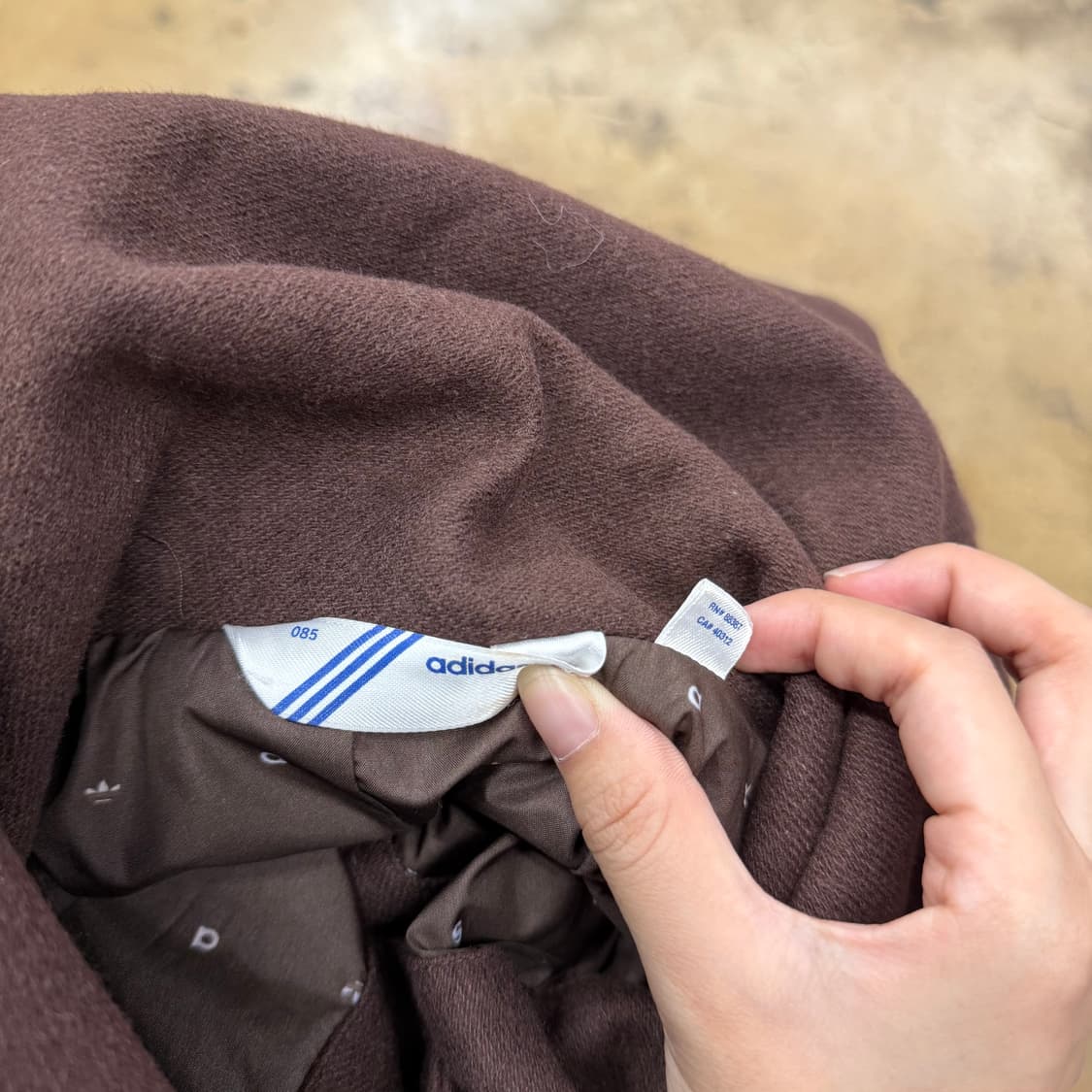 아디다스 브라운 초코 빅카라 코트 85 상품이미지5
