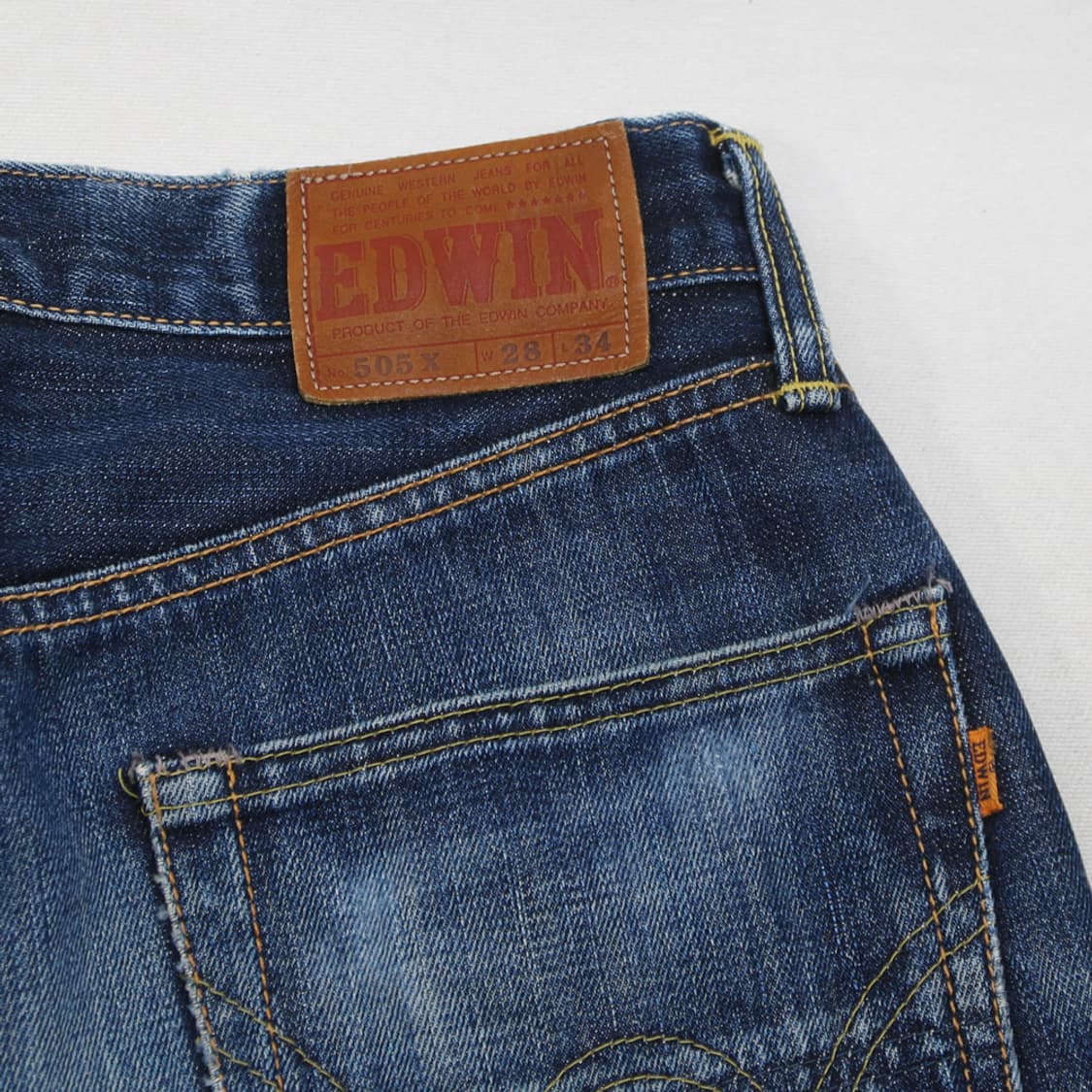 EDWIN 505X 셀비지 진 (남성용 27) 상품이미지9