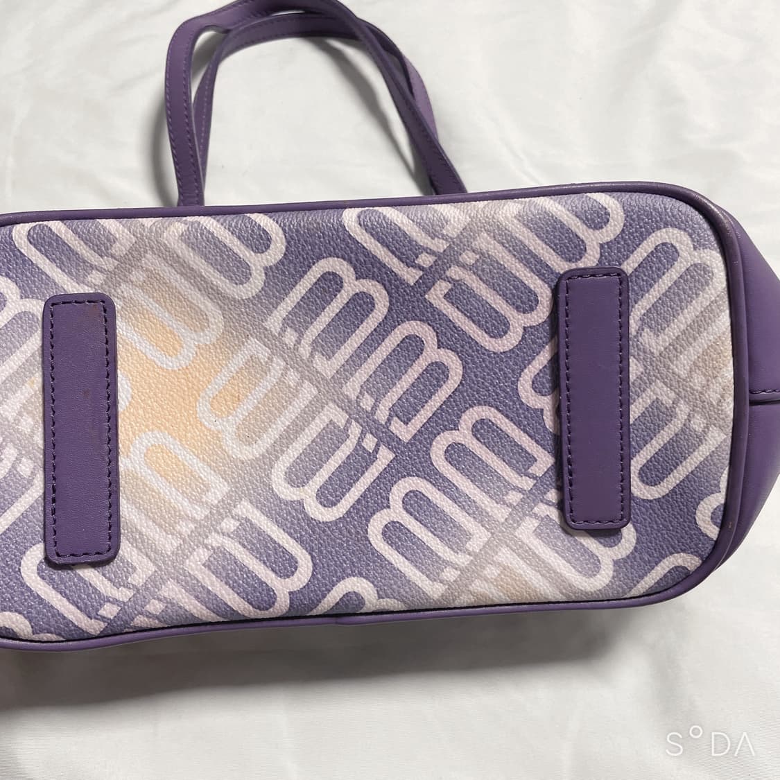 발렌시아가 BB로고   토트백 퍼플 상품이미지3