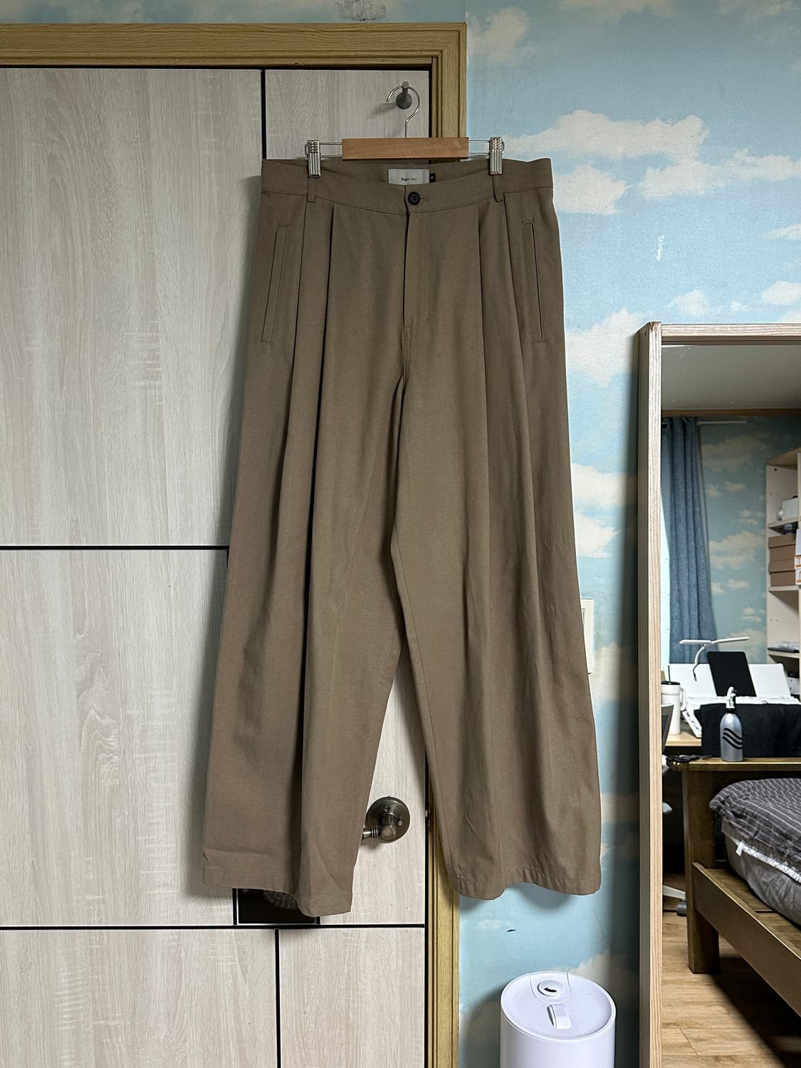 (3) 비긴202 워시드 코튼 도비 팬츠 [워시드 베이지] 상품이미지2