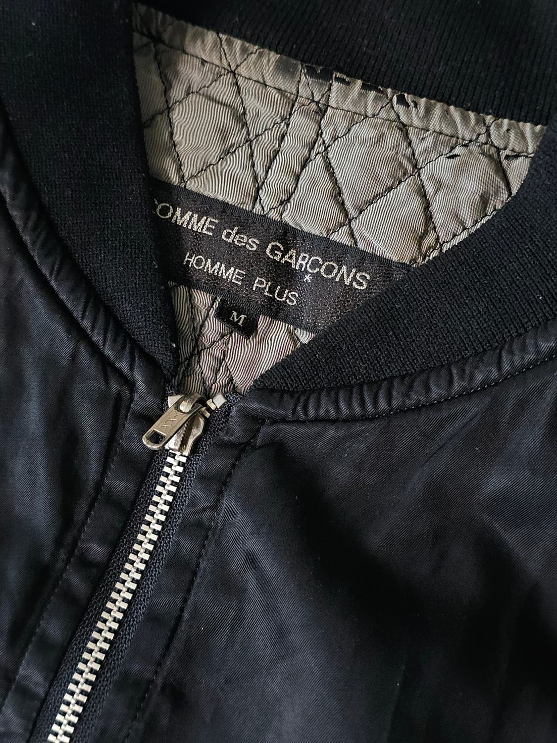 (RARE!) 1990fw 꼼데가르송 옴므 플러스 리버시블 크롭 자켓 상품이미지4