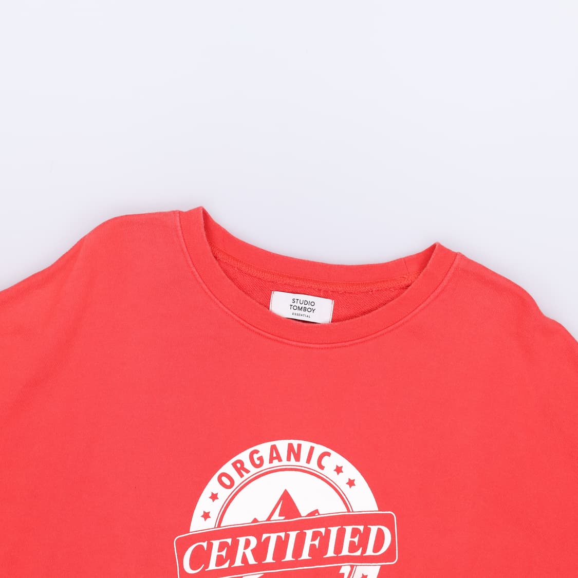 [F] 스튜디오톰보이 오버핏 맨투맨 티셔츠 1211H1 상품이미지3