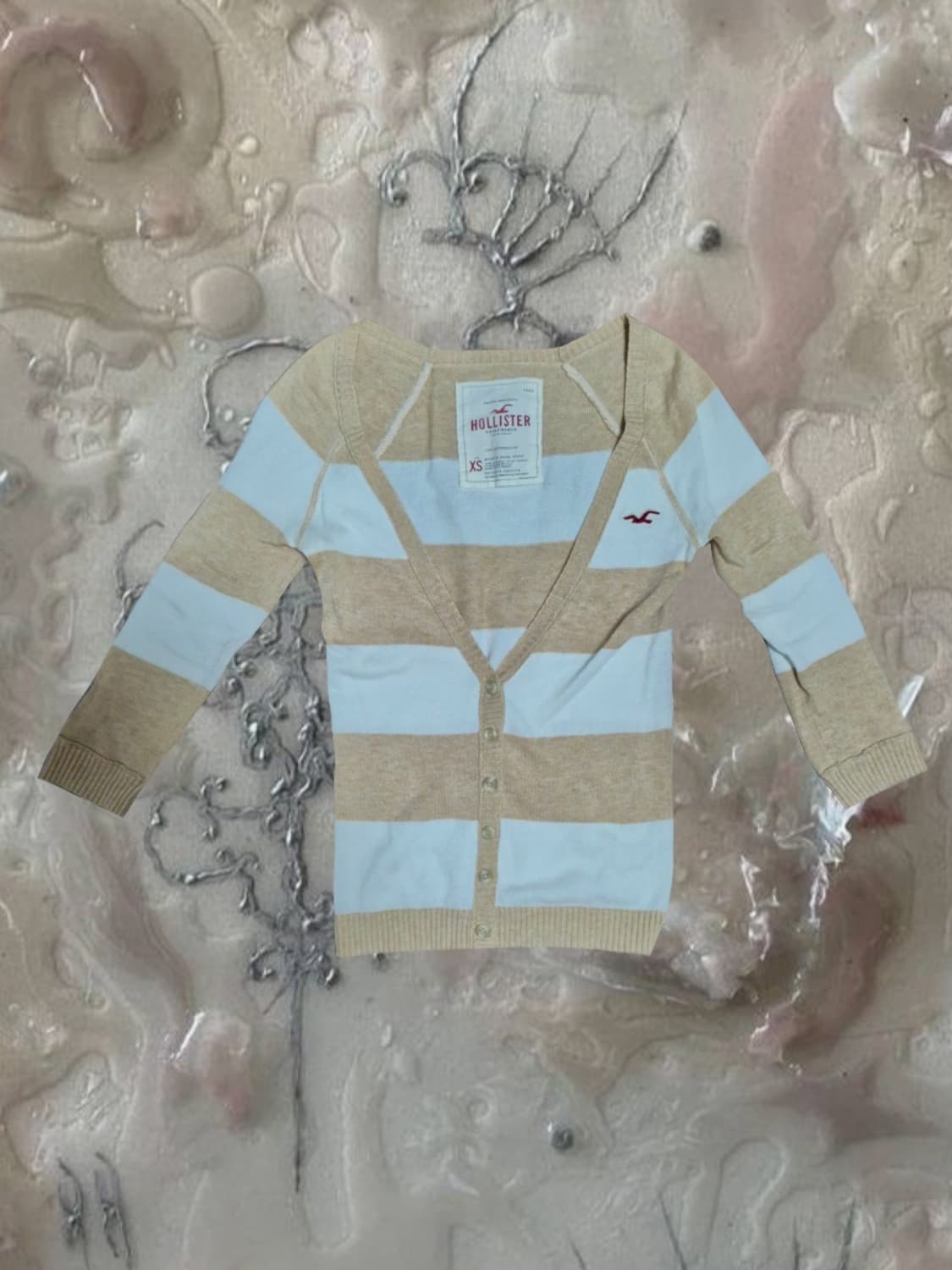 핀터레스트 빈티지 홀리스터 스트라이프 브이넥 가디건 아베크롬비 상품이미지3