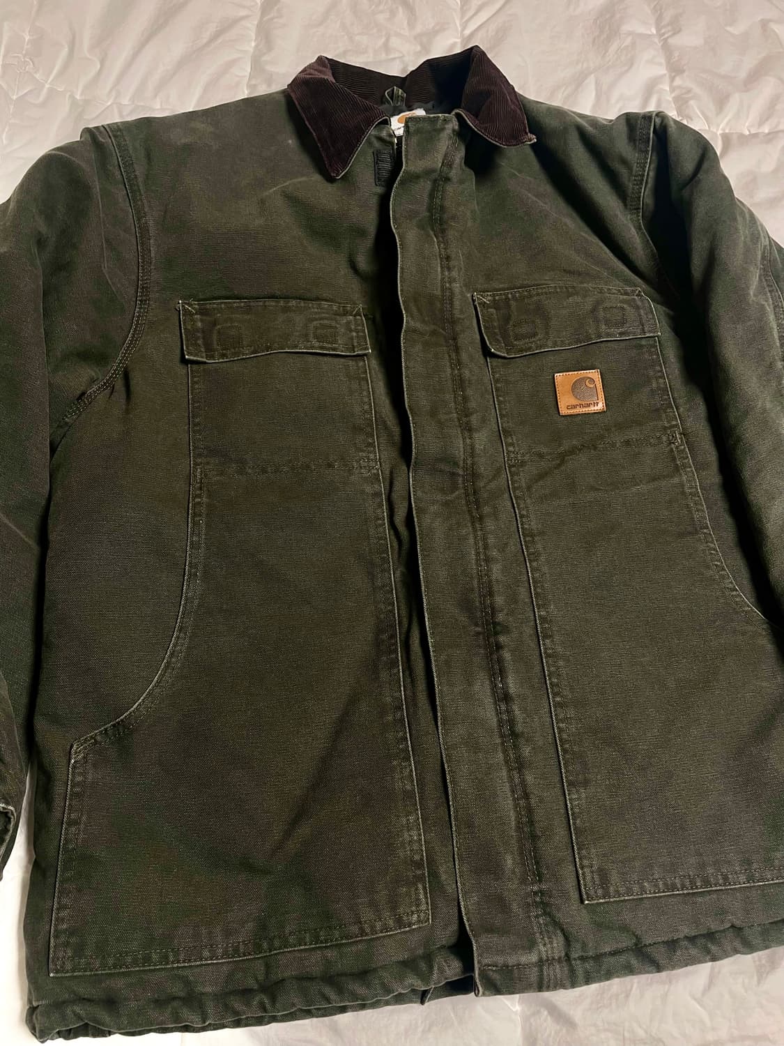 칼하트 C26 워크 자켓 mos green 상품이미지2