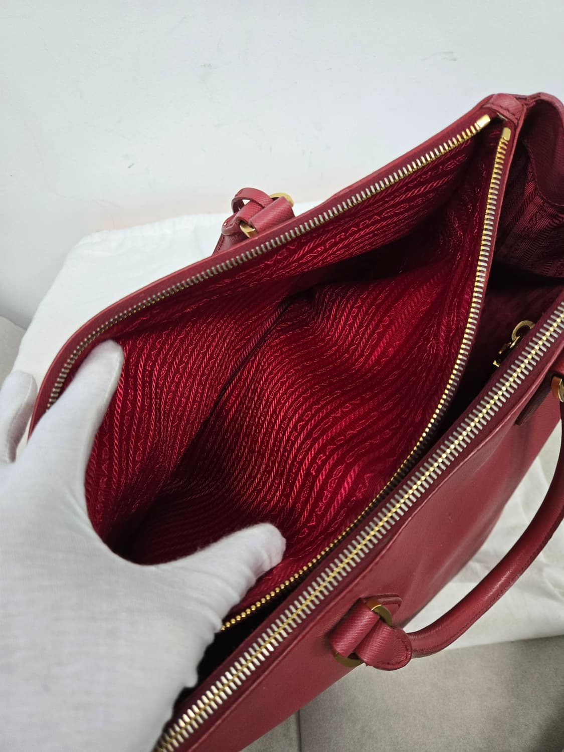 [보증서 정품]프라다 사피아노 토트백 상품이미지2