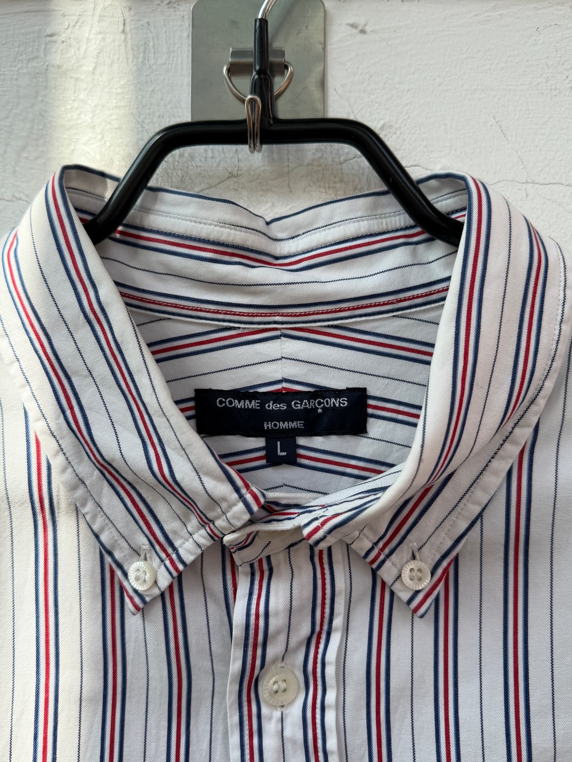 Comme des Garcons 꼼데가르송 스트라이프 다운버튼 셔츠 L 상품이미지2