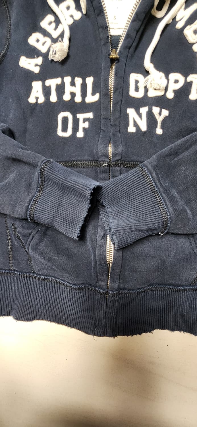 빈티지 아베크롬비 블랙 후드집업 s 상품이미지3