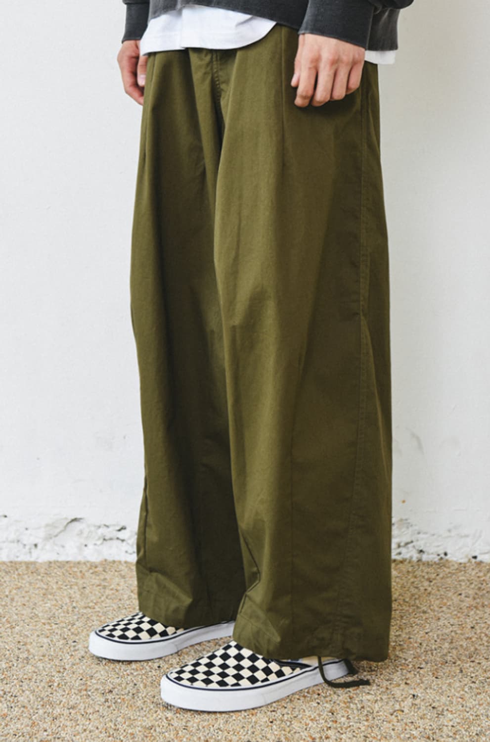 트래블 원턱 와이드 팬츠 M  상품이미지2