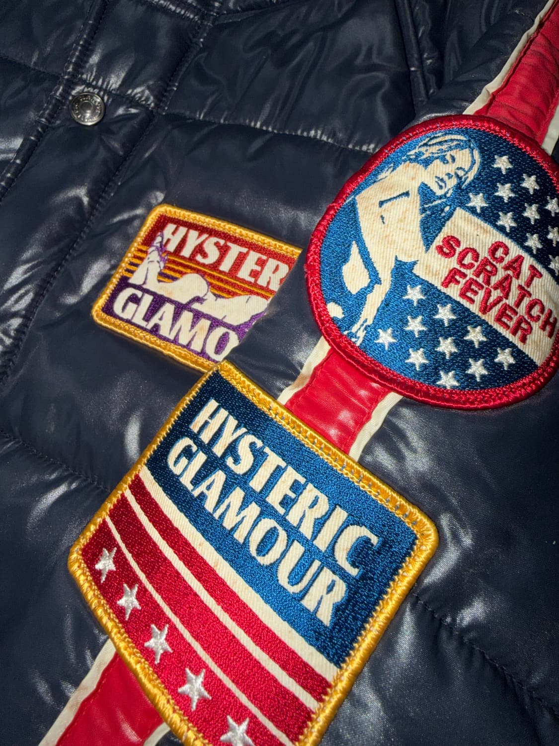 00‘s Hysteric Glamour 아카이브 패치 다운 패딩 점퍼 상품이미지2