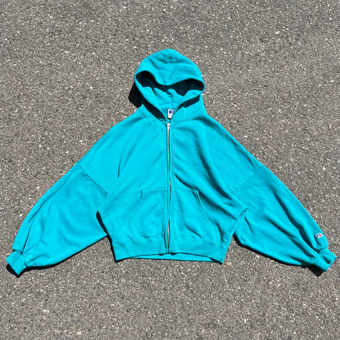 러셀 배트윙 슬리브 집업 후디 상품이미지1