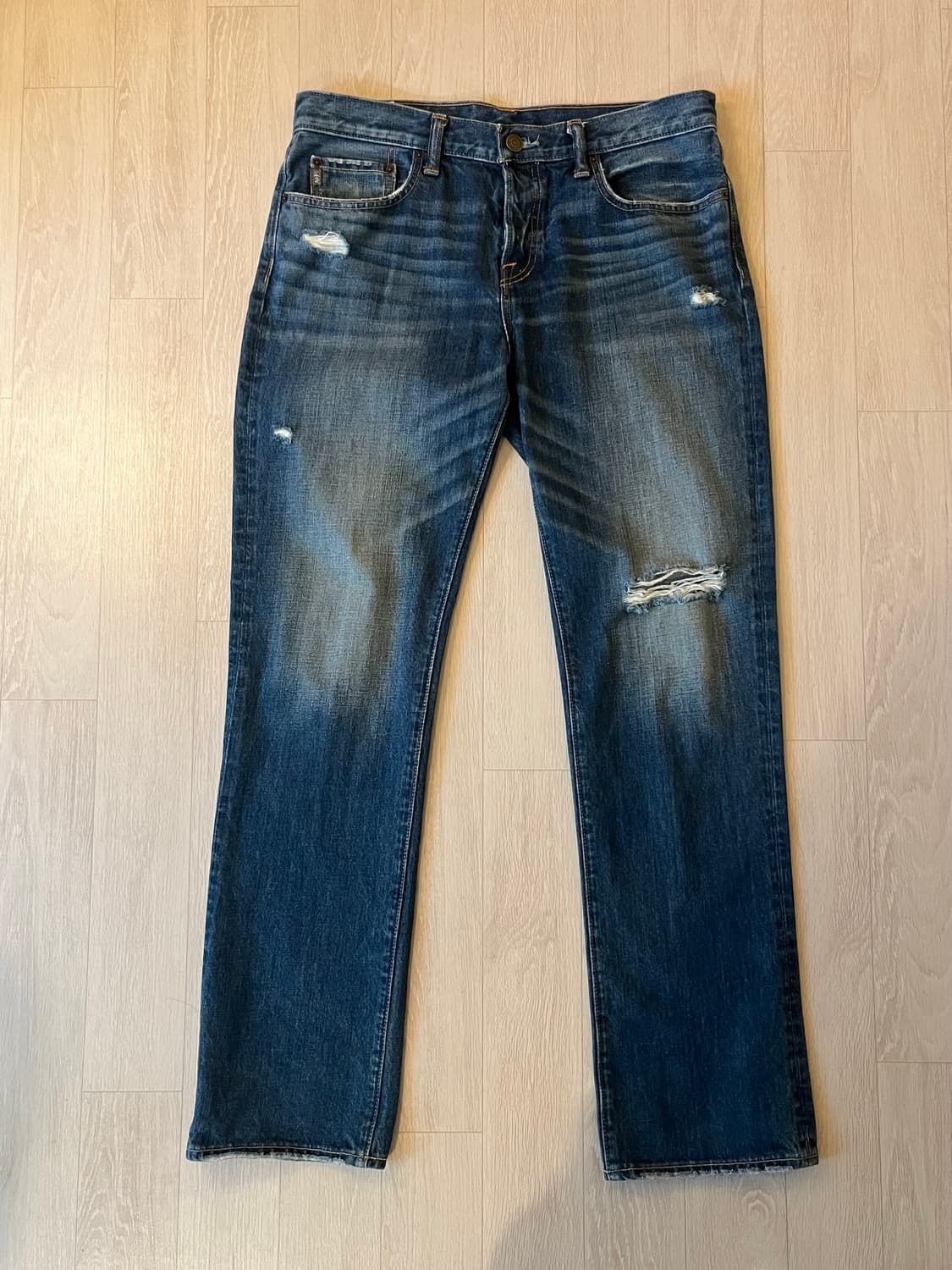 아베크롬비 클래식 스트레이트 데미지 데님(W33 L32) 상품이미지10