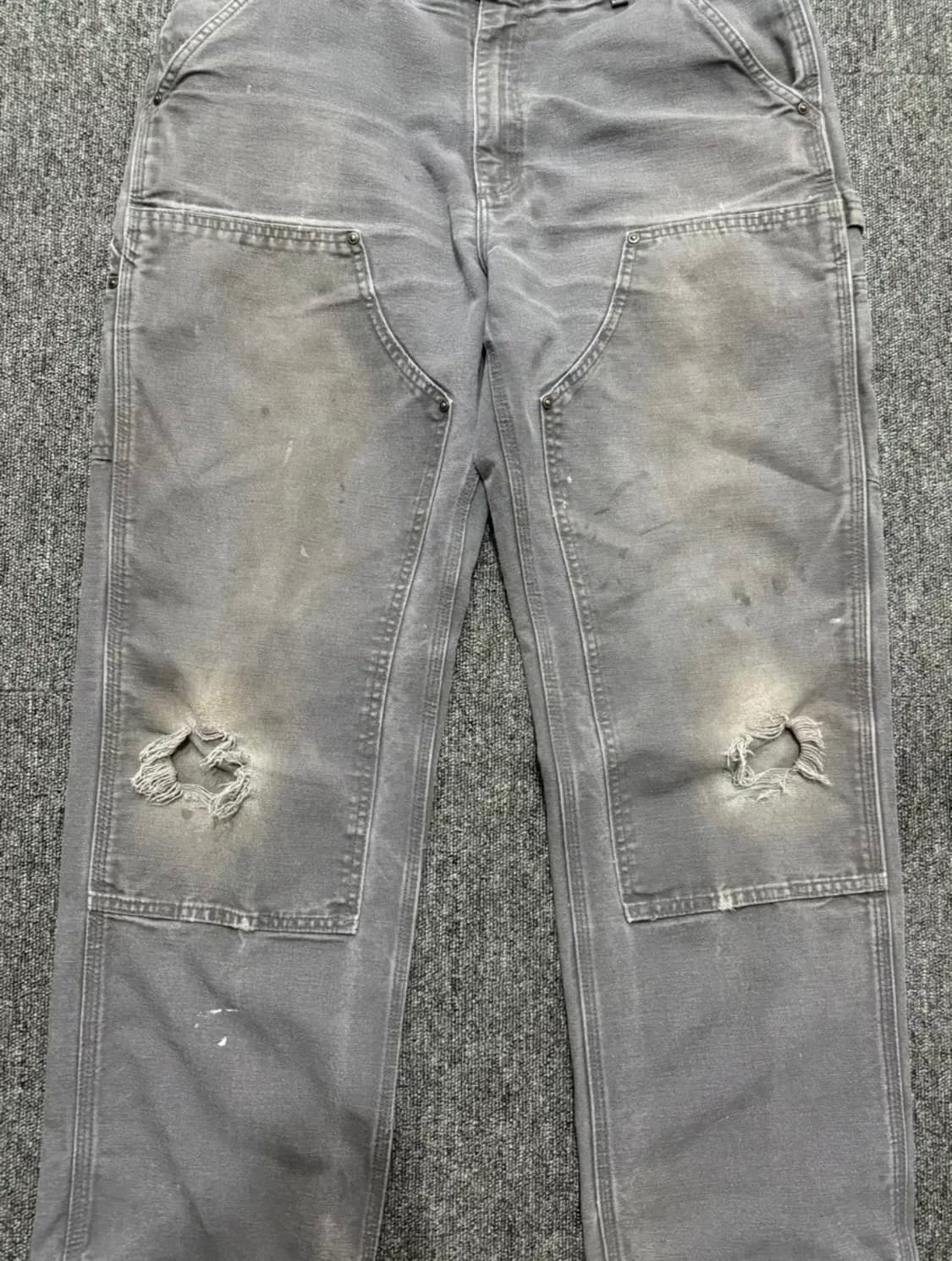 칼하트 빈티지 더블니 그레이 34 상품이미지4