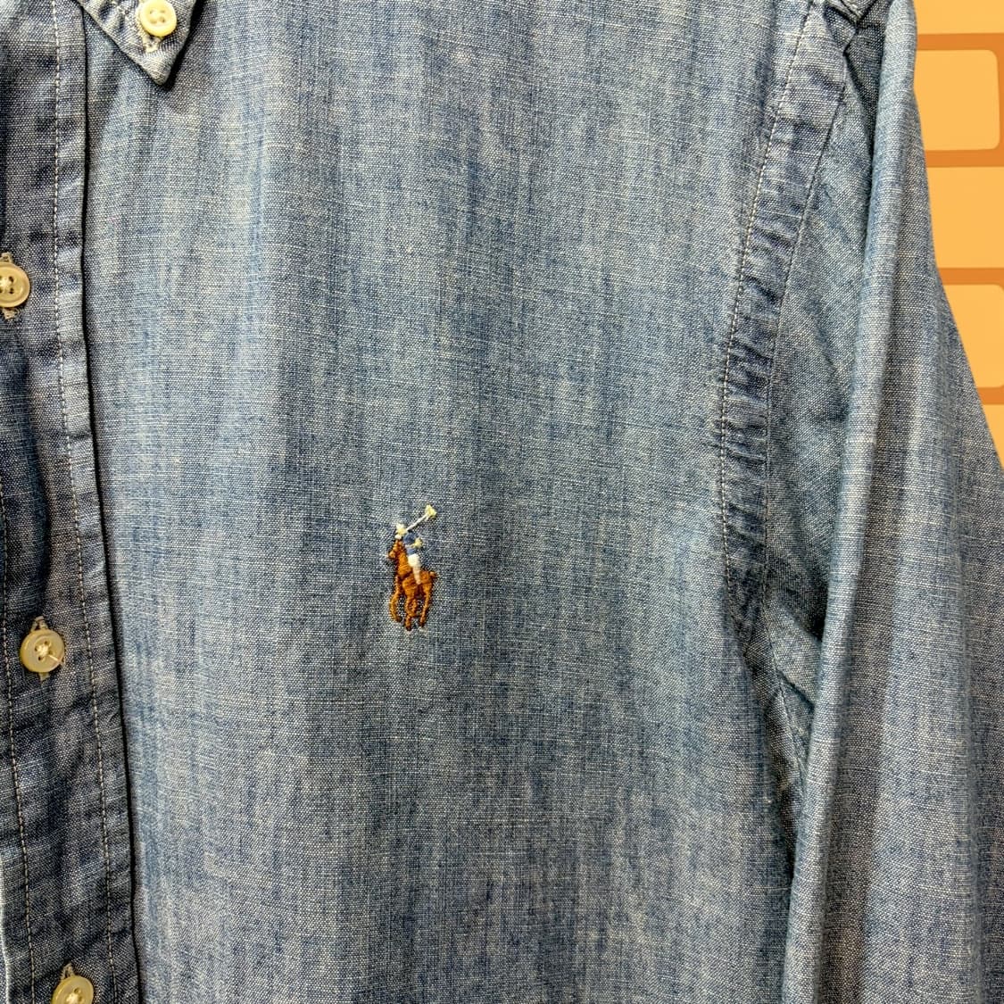 폴로 랄프 로렌 버튼 다운 클래식핏 셔츠 (L) 상품이미지3