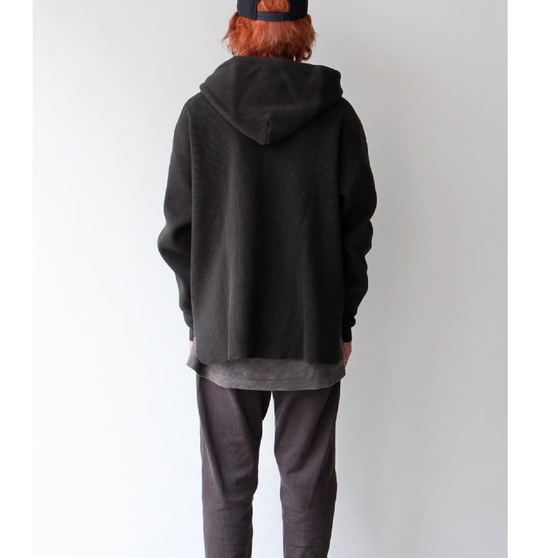 피그벨 헤비 와플 후디 러셋(레드브라운)2사이즈 새상품 판매 상품이미지6