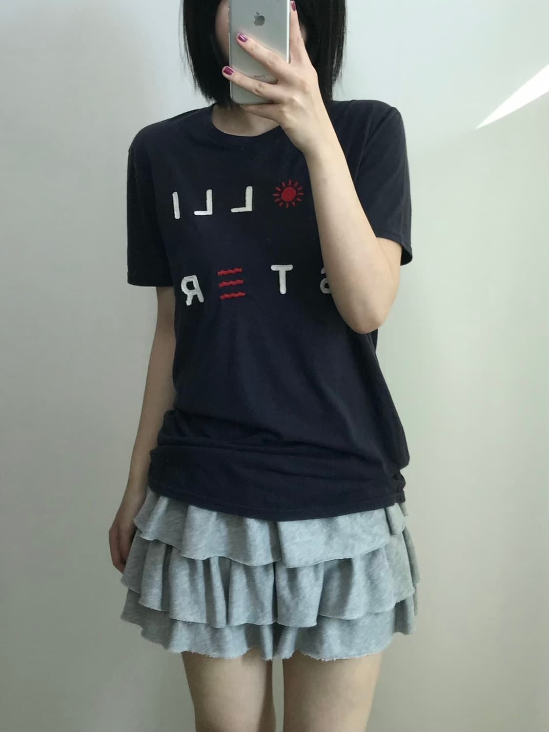 홀리스터 네이비 반팔 티셔츠 상품이미지1
