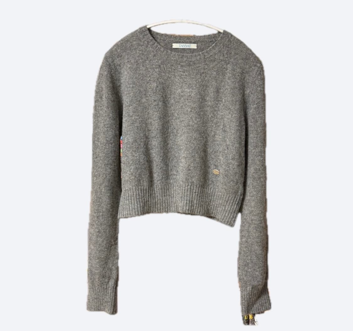 타낫 crew neck crop knit 상품이미지5