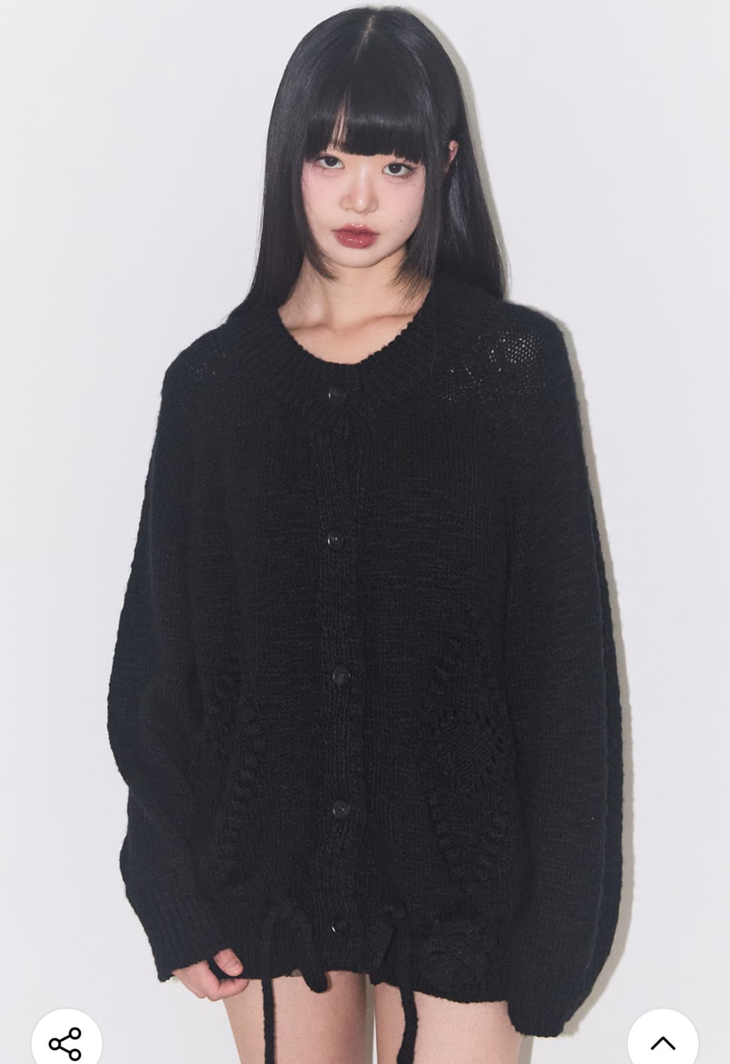 일리고 플레르 다이아 가디건 블랙 상품이미지2