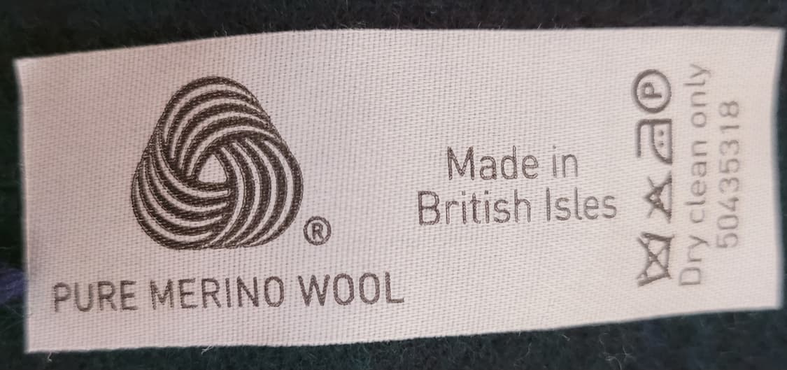 메리노 울 체크 목도리 스카프 상품이미지4