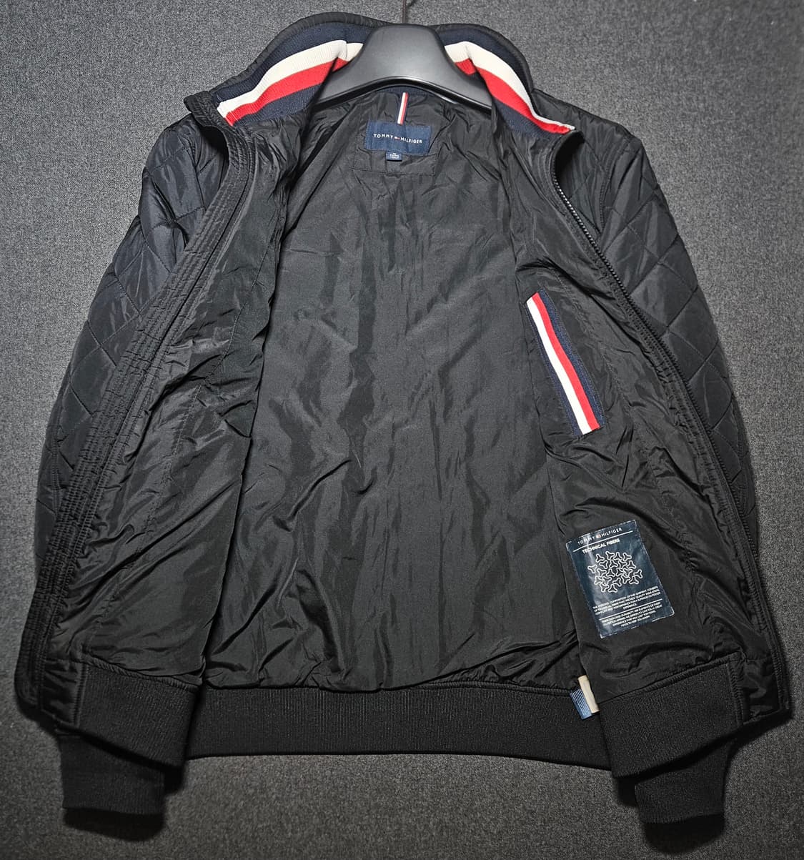 타미힐피거 퀼팅 봄버 자켓 XL 상품이미지4