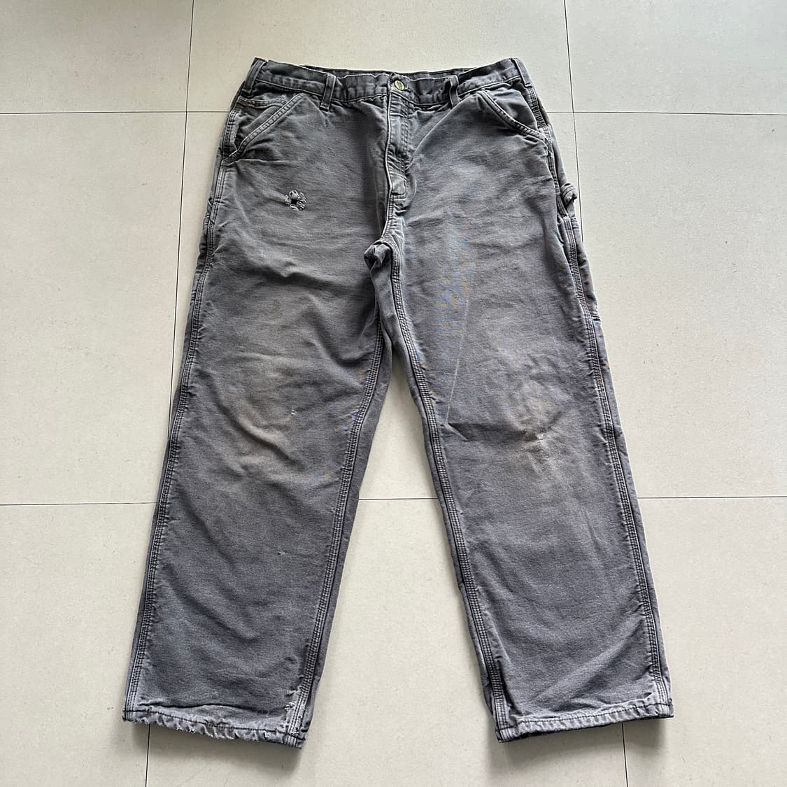 칼하트 B111 그레이 GVL 워크팬츠 36x30  상품이미지1