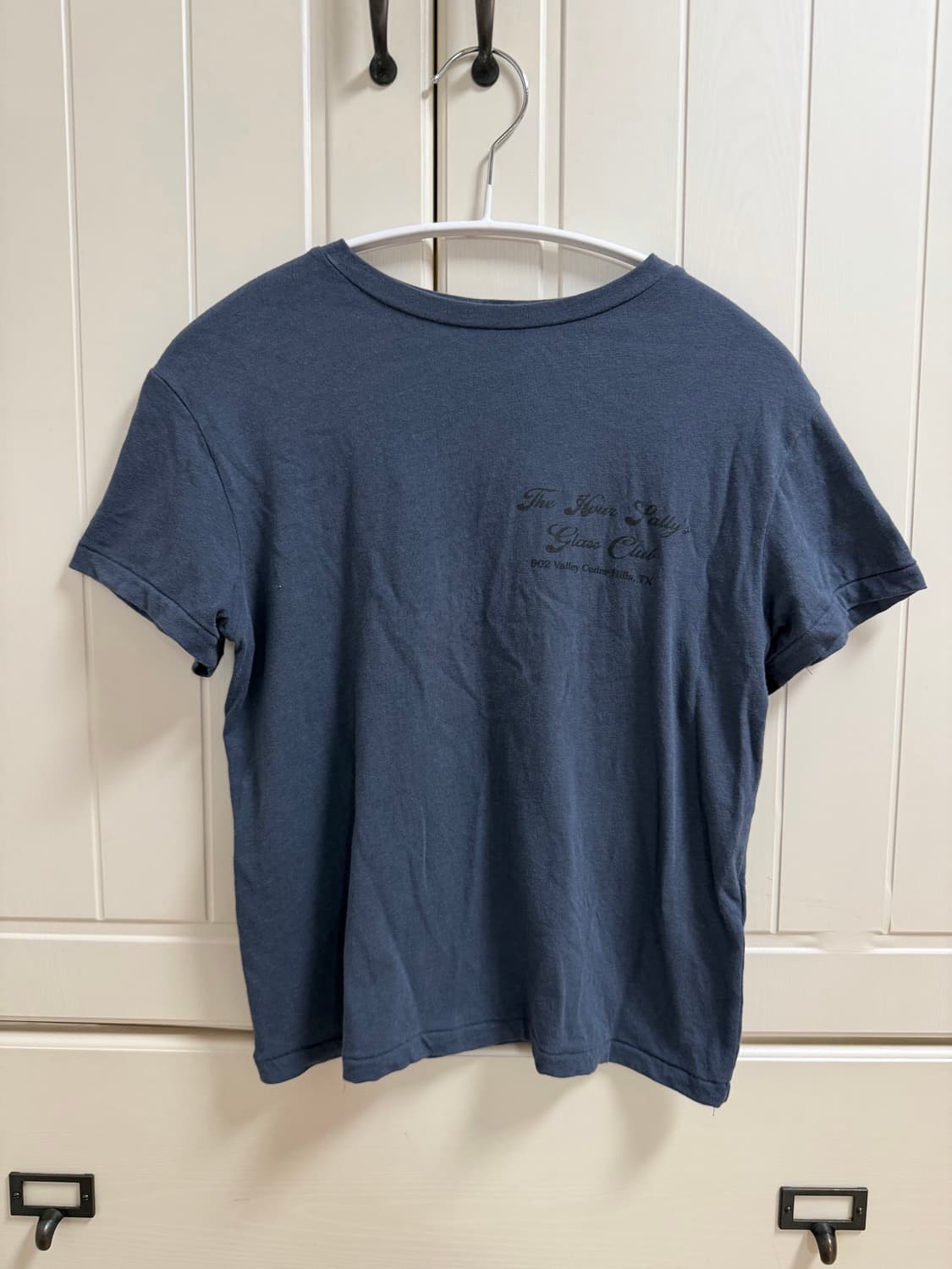 글로니(GLOWNY) GLASS CLUB TEE 클래스 클럽 티 네이비 상품이미지5