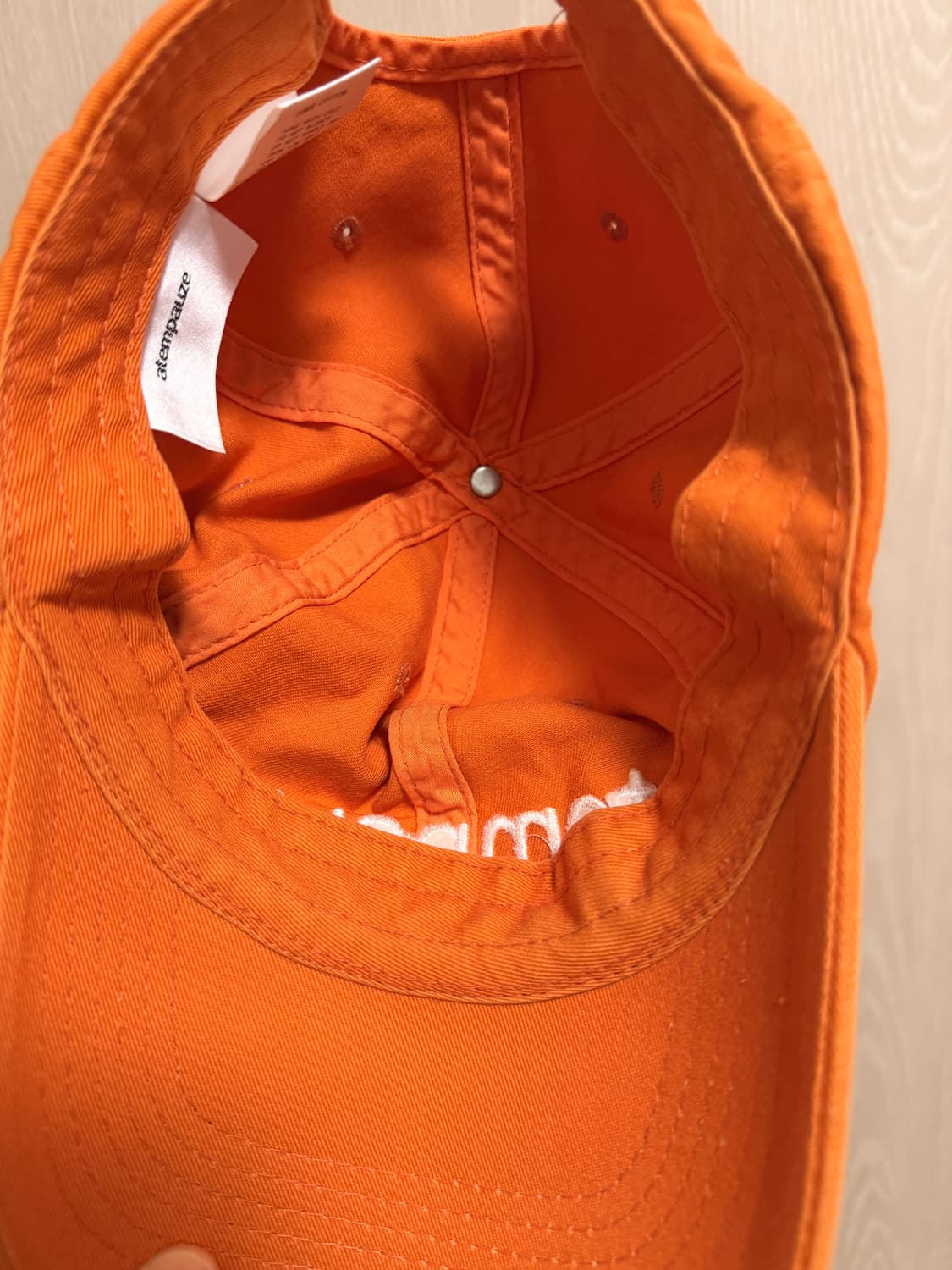 아템파우제 볼캡 오렌지 상품이미지3