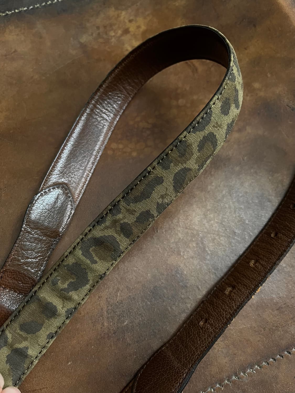 더블탭스 레오파드 레더벨트 상품이미지5