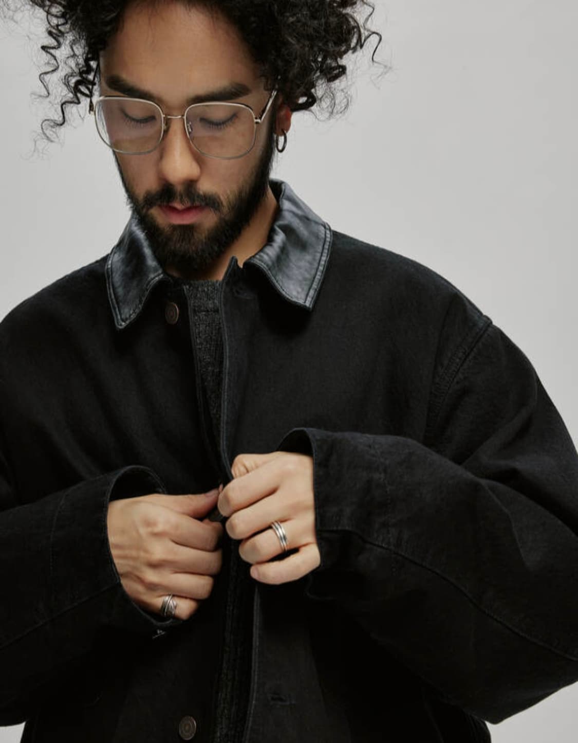 25FW 비헤비어 워시드 카라 커버올 자켓 상품이미지6