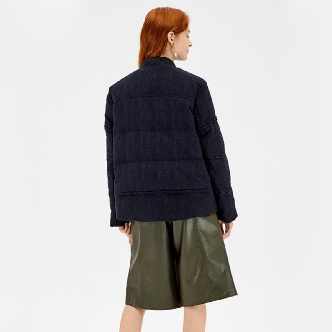 SJSJ 니팅 트위드 구스 패딩 상품이미지3