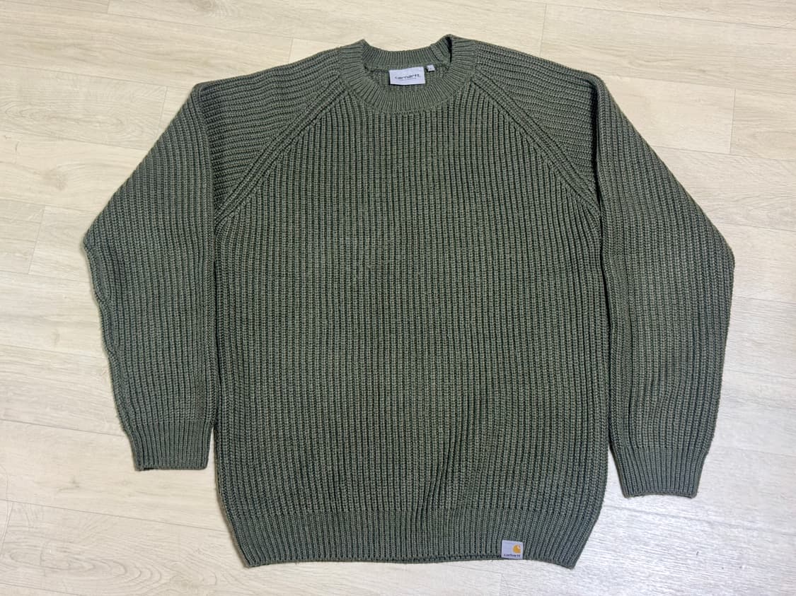 칼하트WIP 포스 스웨터 카키색(L)  상품이미지1