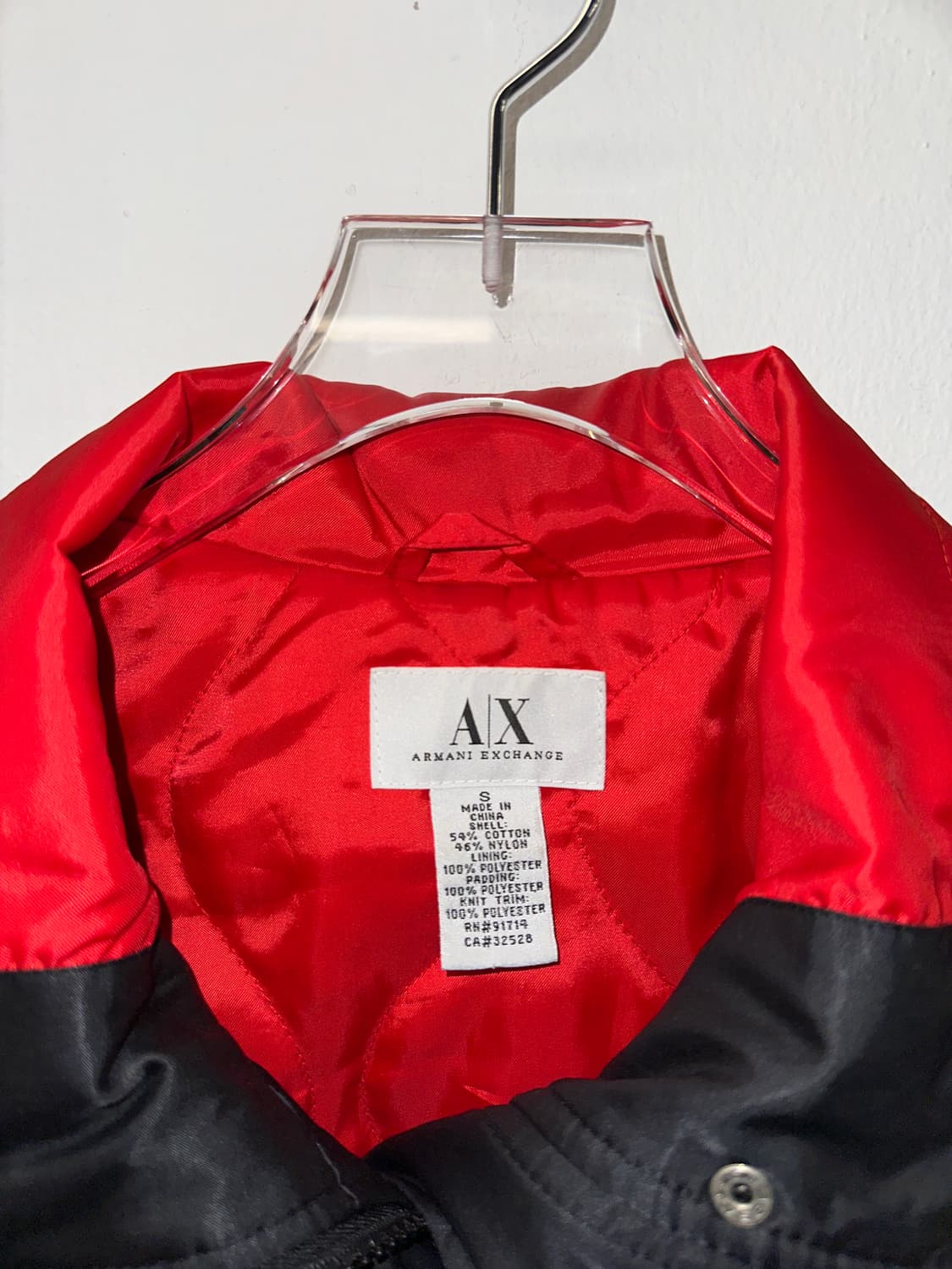 아르마니 ma-1 새틴 블루종 y2k 상품이미지2