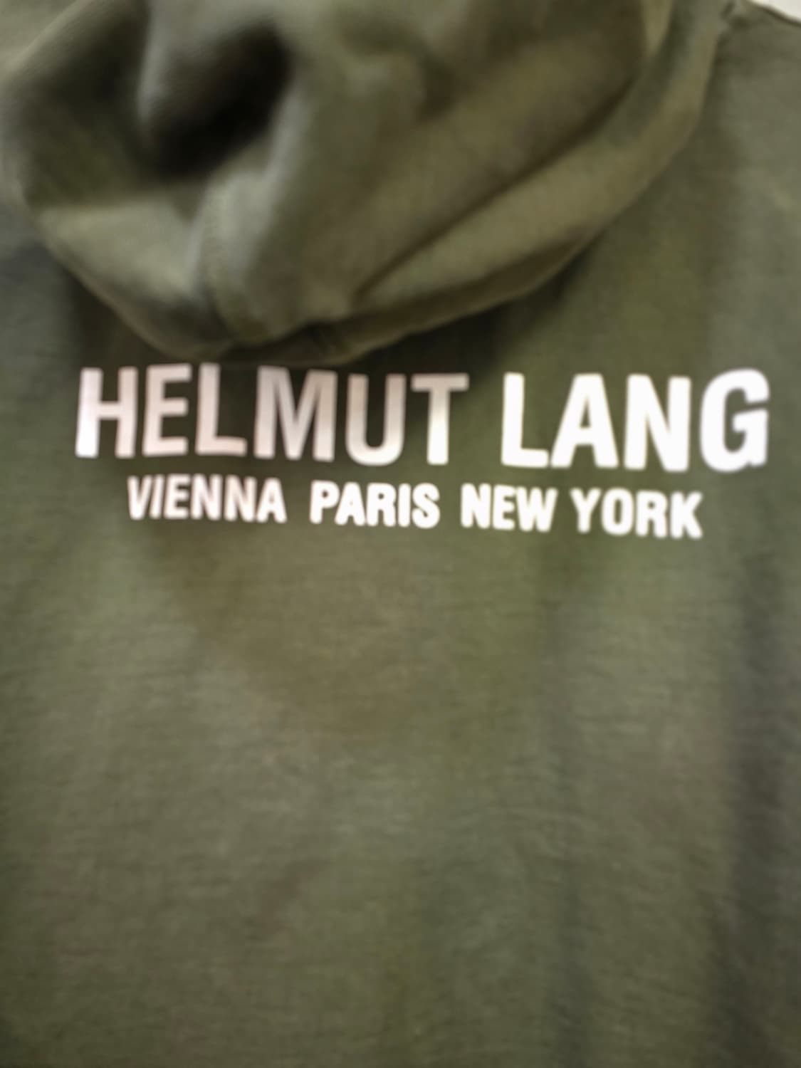 헬무트 랭 올리브색 후드티 XXXL 상품이미지2