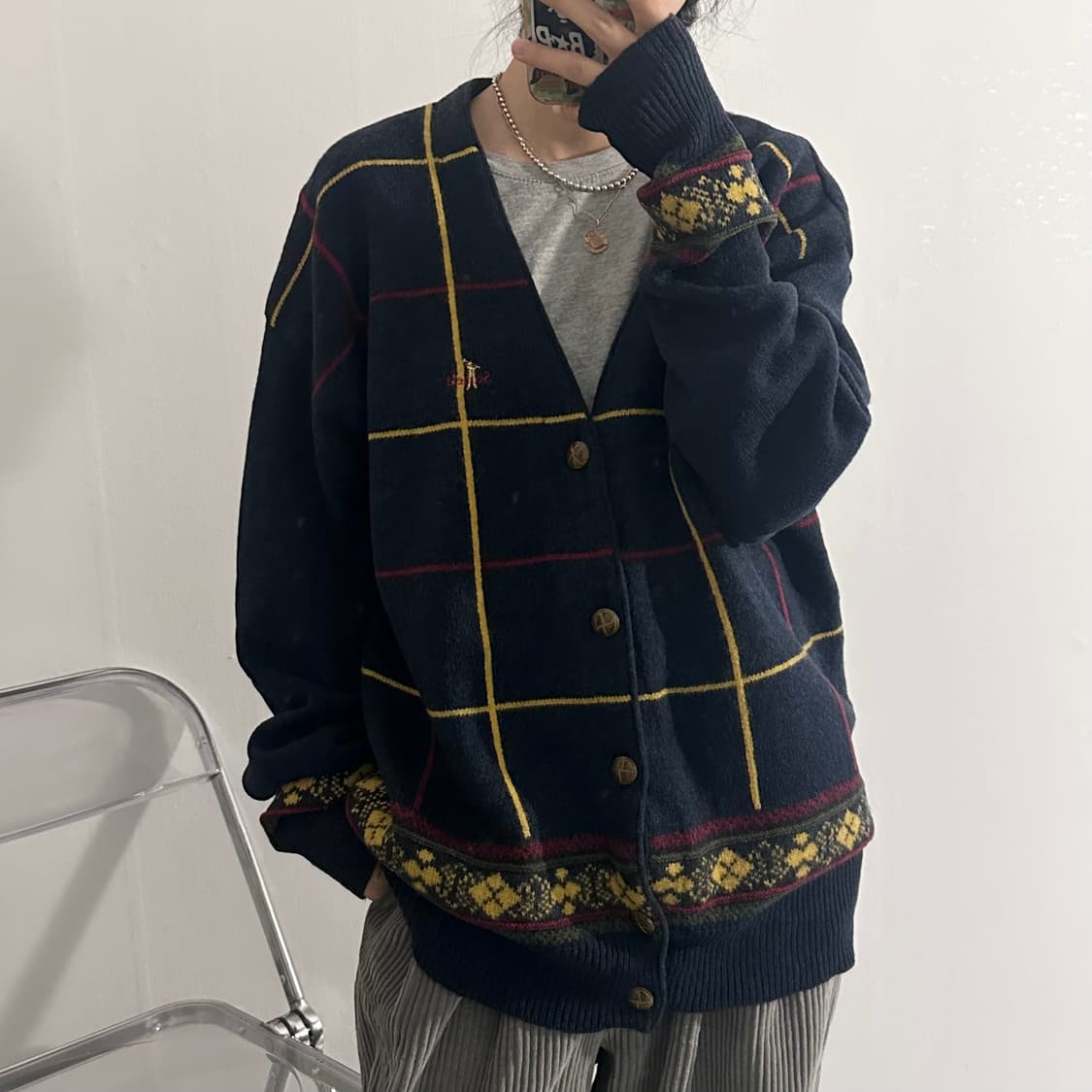 SCOFIELD 스코필드 빈티지 니트 가디건 상품이미지1