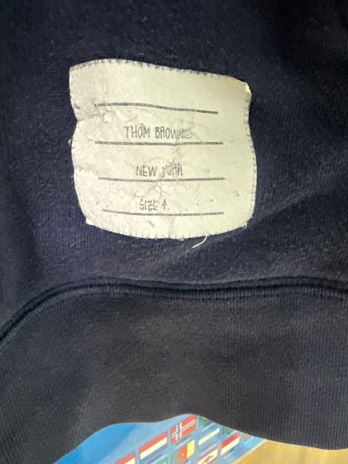 톰브라운 네이비 후드집업 사이즈4 상품이미지3